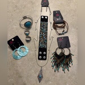 Set of 8 Turquoise Jewelry Collection